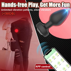 Vibrating Butt Anal Plug APP Control Vibrators Sex Toys for Women Men Silicone Erotic Massager Stimulator Dildo Anal Toys Adults - The Gadget Shack Shop