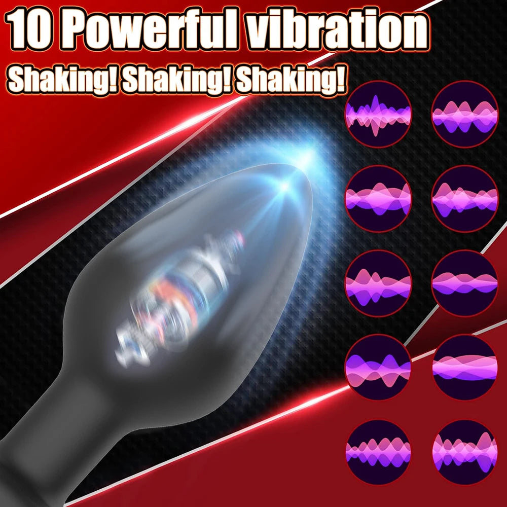 Vibrating Butt Anal Plug APP Control Vibrators Sex Toys for Women Men Silicone Erotic Massager Stimulator Dildo Anal Toys Adults - The Gadget Shack Shop