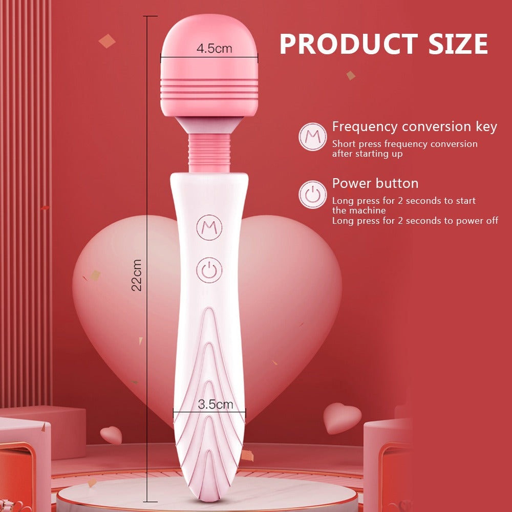 "Luxury Rechargeable Wand" - Rechargeable 10 Speed Dildo Vibrator Powerful Magic Wand Clitoris/Vagina Stimulator For Women - The Gadget Shack Shop