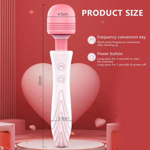 "Luxury Rechargeable Wand" - Rechargeable 10 Speed Dildo Vibrator Powerful Magic Wand Clitoris/Vagina Stimulator For Women - The Gadget Shack Shop