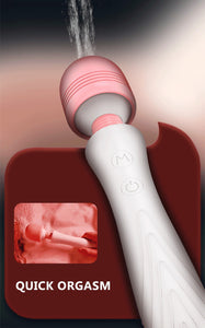 "Luxury Rechargeable Wand" - Rechargeable 10 Speed Dildo Vibrator Powerful Magic Wand Clitoris/Vagina Stimulator For Women - The Gadget Shack Shop