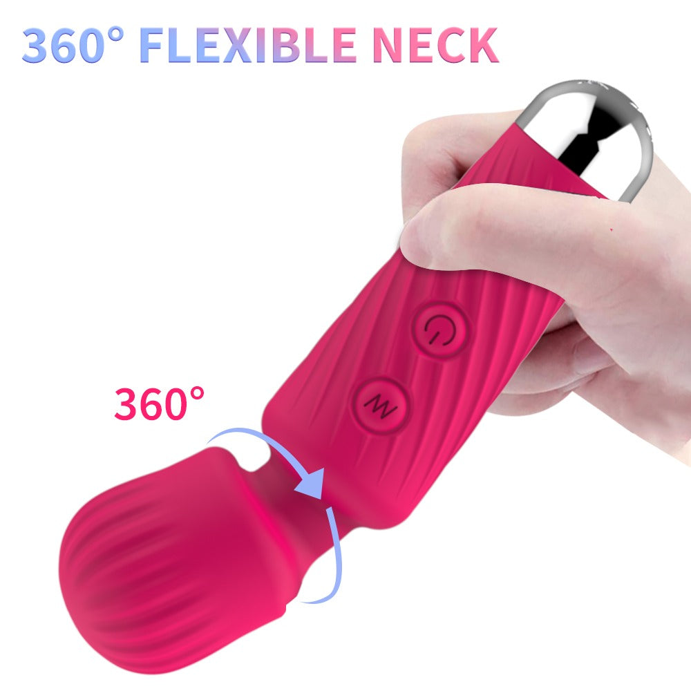 "Little Cherry That's So Cherry Wand!" -16 Modes Strong Vibration Upgraded Mini Vibrator Usb Charging Handheld Body Massager Clitoris G-Spot Vibrator - The Gadget Shack Shop