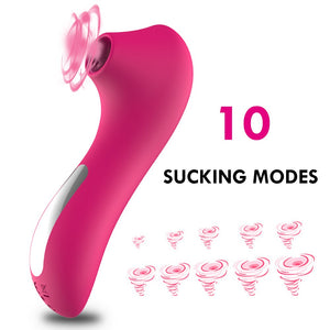 Clit Sucker Vagina Sucking Vibrator Female Clitoris Vacuum Stimulator Nipple Toy - The Gadget Shack Shop