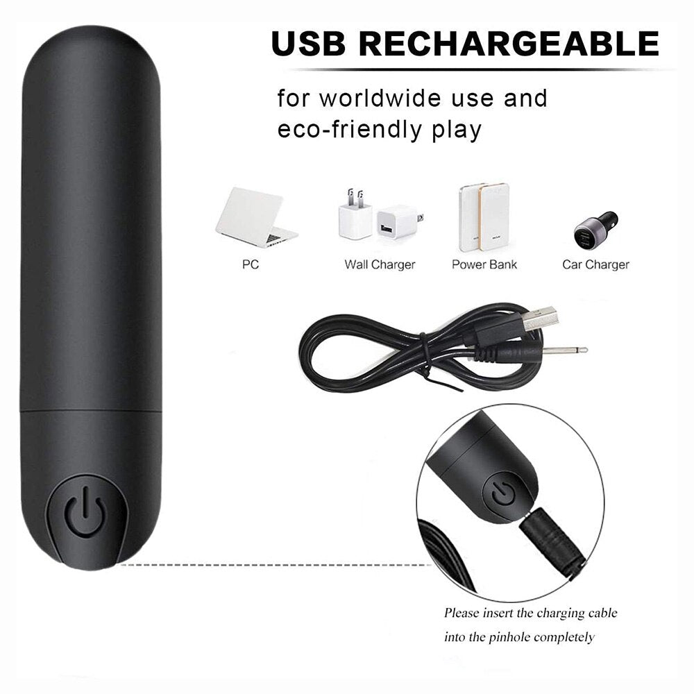 The Gadget Shack Shop USB Charging 10 Speed Mini Personal Vibrating Muscle Relaxing Massager - The Gadget Shack Shop