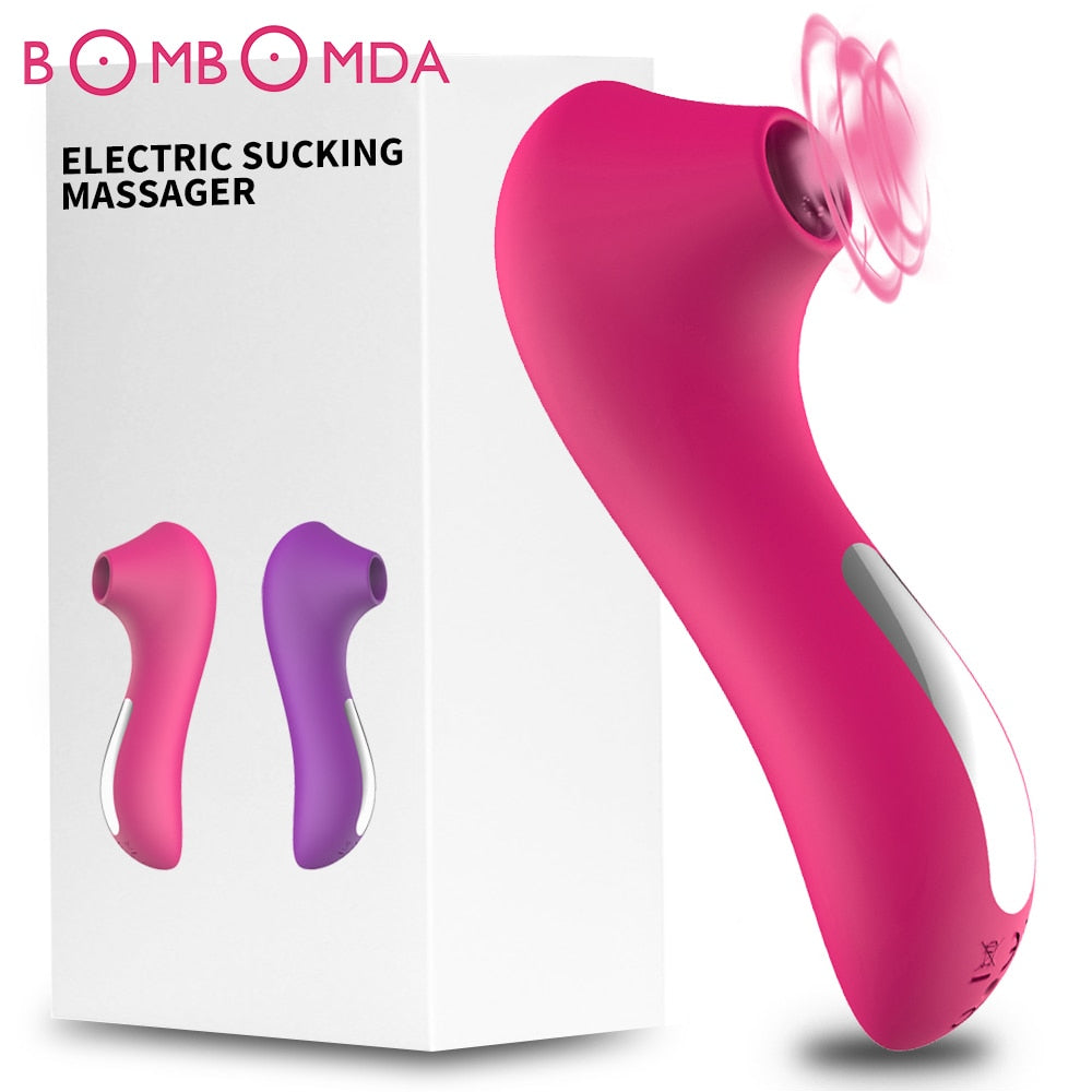 Clit Sucker Vagina Sucking Vibrator Female Clitoris Vacuum Stimulator Nipple Toy - The Gadget Shack Shop