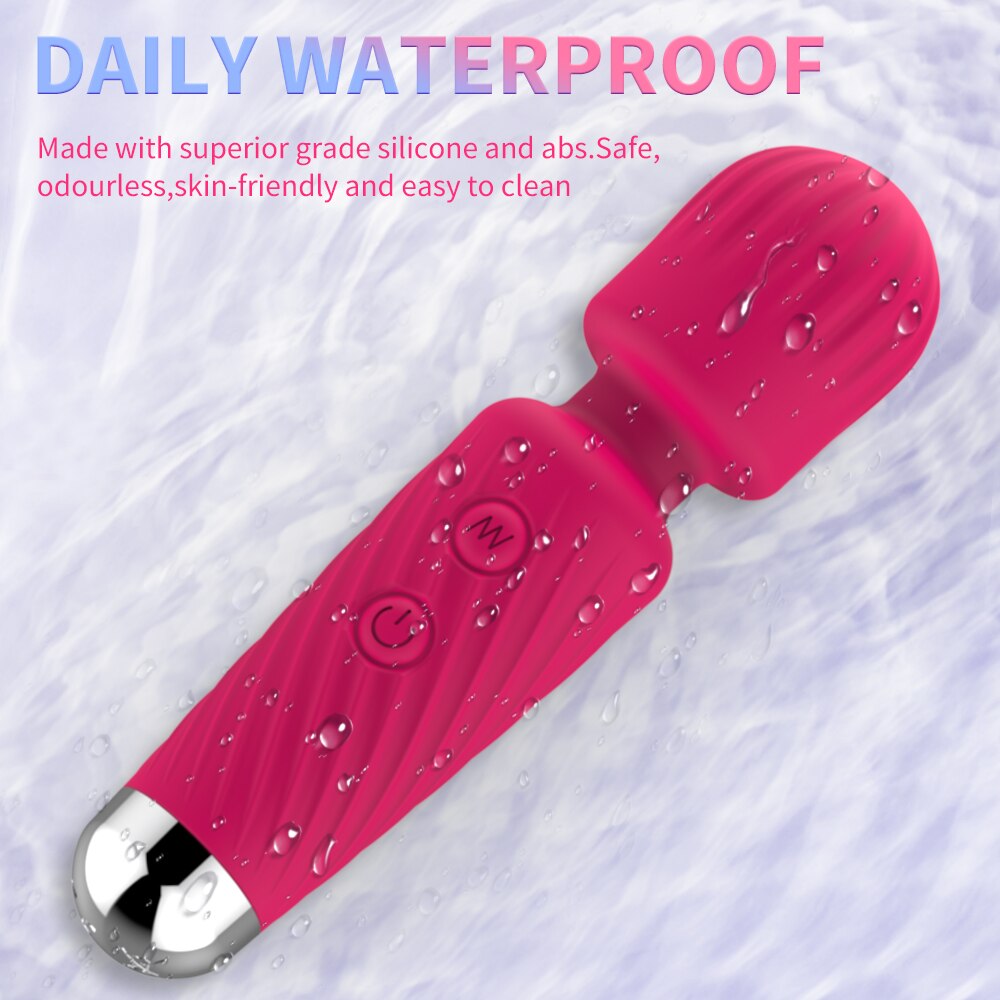 "Little Cherry That's So Cherry Wand!" -16 Modes Strong Vibration Upgraded Mini Vibrator Usb Charging Handheld Body Massager Clitoris G-Spot Vibrator - The Gadget Shack Shop