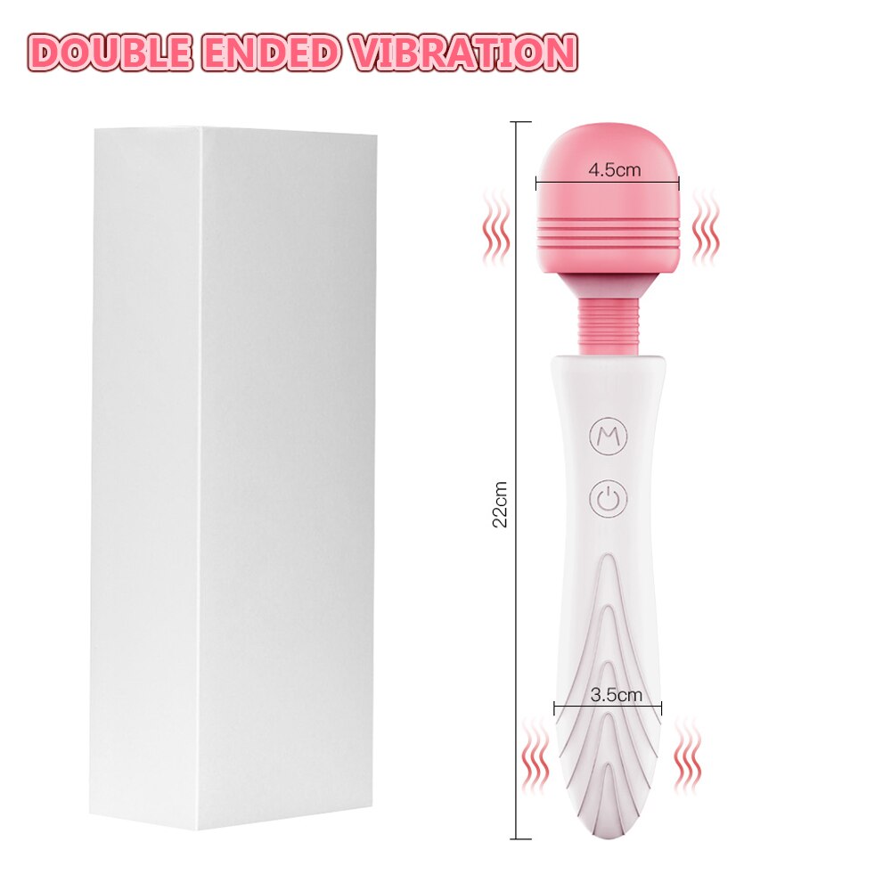 "Luxury Rechargeable Wand" - Rechargeable 10 Speed Dildo Vibrator Powerful Magic Wand Clitoris/Vagina Stimulator For Women - The Gadget Shack Shop