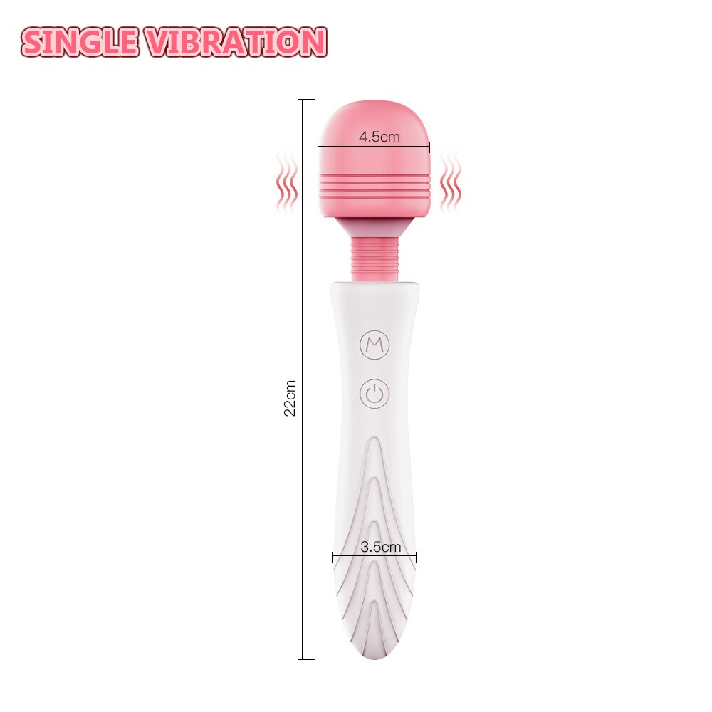 "Luxury Rechargeable Wand" - Rechargeable 10 Speed Dildo Vibrator Powerful Magic Wand Clitoris/Vagina Stimulator For Women - The Gadget Shack Shop